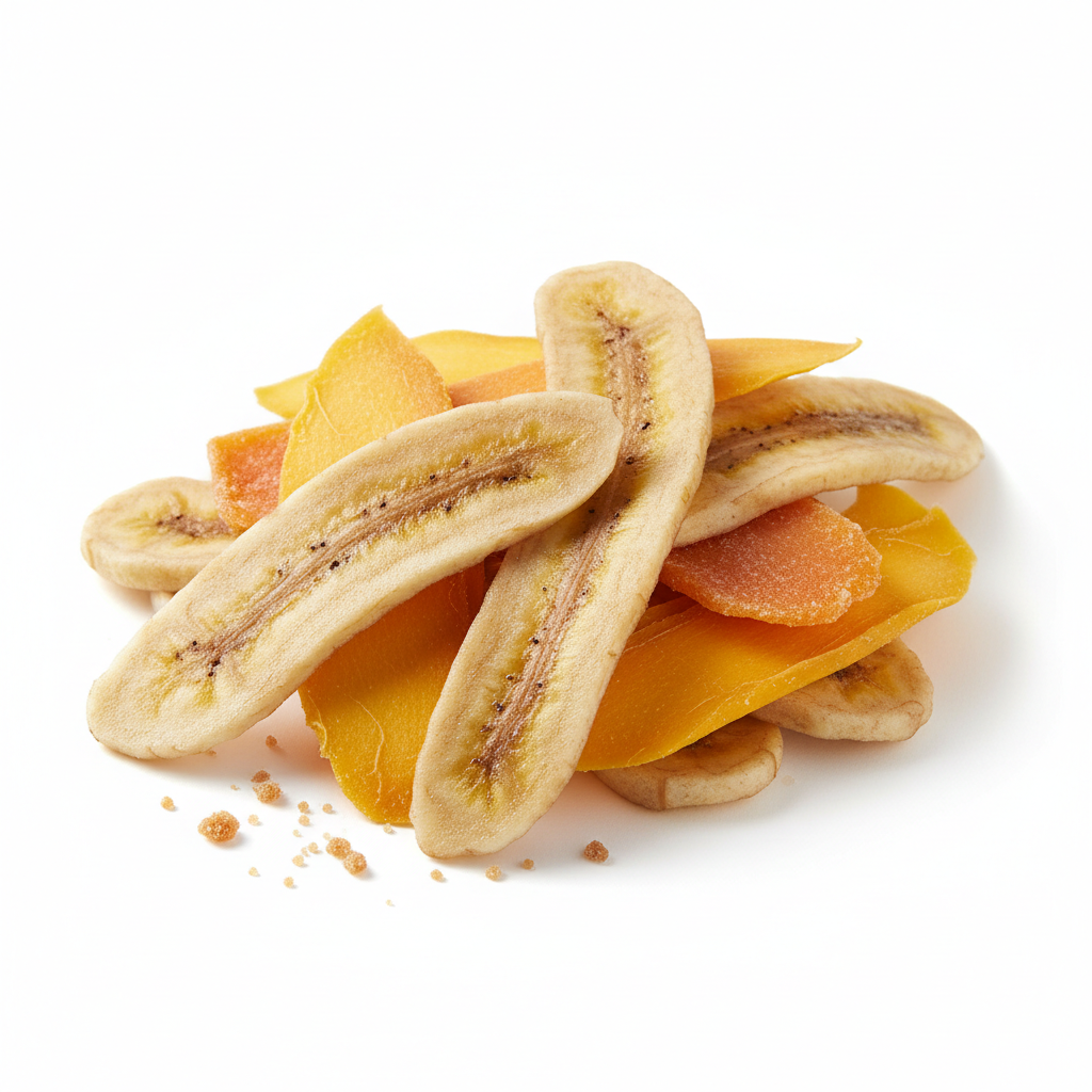 Banana and Mango Dehydrated Fruit Mix